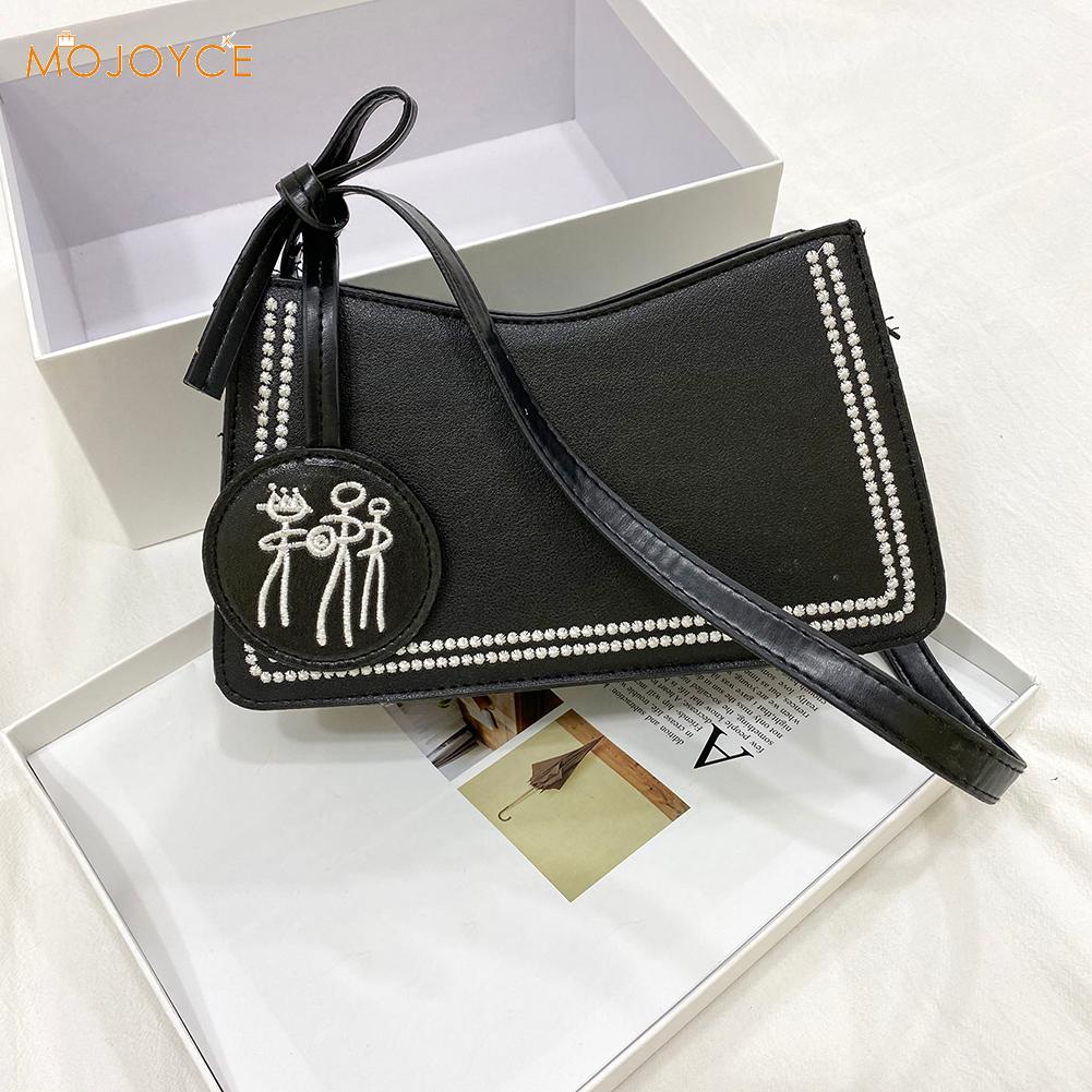 Women PU Crossbody Bags Simple Female Leather Hit Color Daily Shoulder Pouch Exquisite Shopping Bags