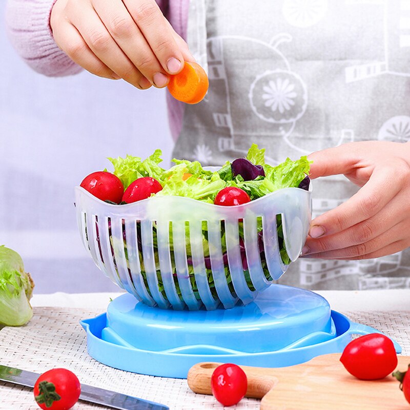 Fruit And Vegetable Cutting Bowl Salad Cutting Bowl Fruit Salad Tools Kitchen Accessories Dinner Plates Mixing Bowl Set
