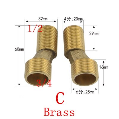 Douchekraan Verstelbare Adapter Solid Messing Wandmontage Breedte Verstelbare Hoekstopkraan S-vakbonden Badkamer Accessoires: Rood