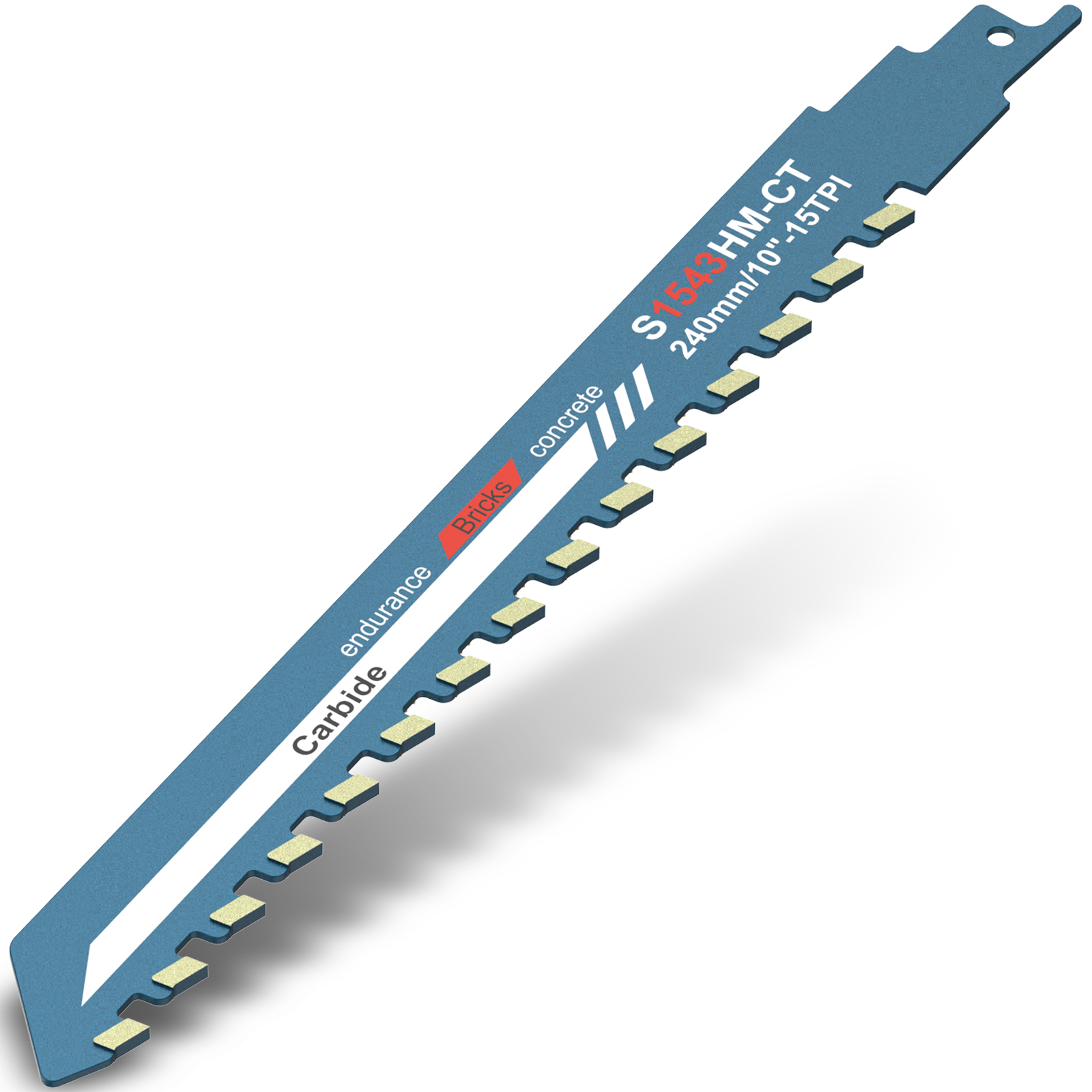 Reciprocating Saw Blade 10/12/18/20in Universal Cutting Recip Sabre Saw Blade Masonry Cutting Blade for Cement Composite Panels: GRAY