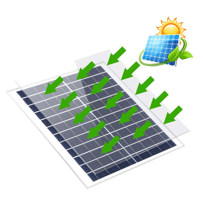 12V 30W Vertical Solar Panel Power Bank Glass Rigid Monocrystalline Cell Sun Power Waterproof USB Port Charger Home Roof Boat