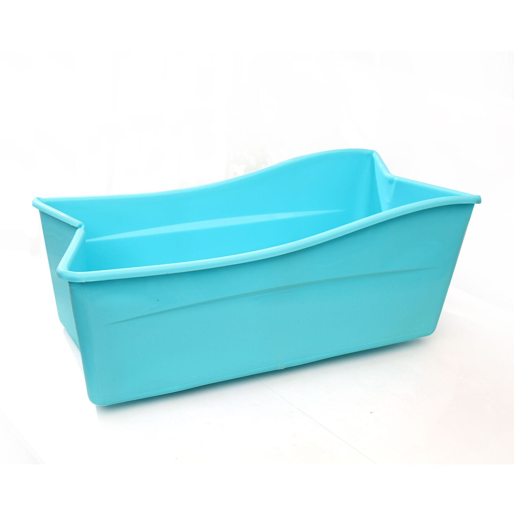 Bañera plegable de plástico para niños y bebés, material de seguridad, rosa, azul, PP + TPE, 77,5x41x29,5 cm