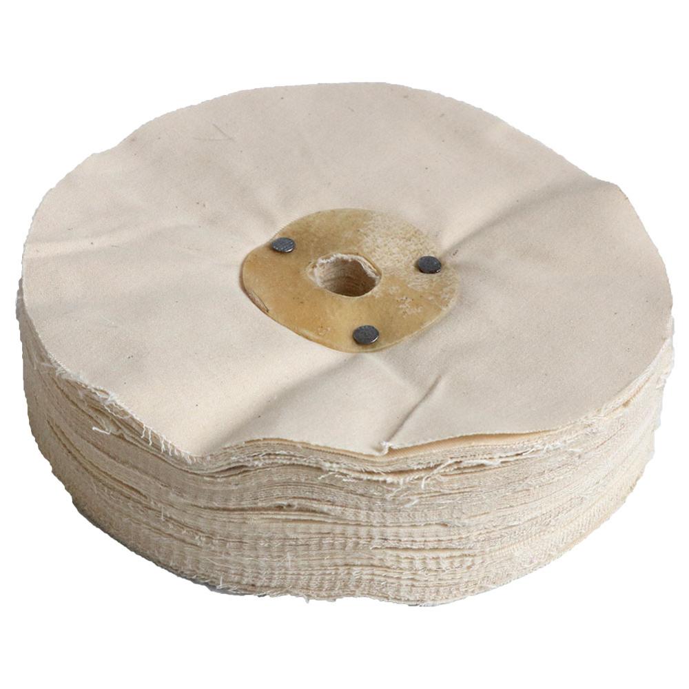 1pc 4 inch- 8"/200mm Cotton Airway Buffing Wheel Hole 5/8" Cloth Open Bias Polishing Buffs Wheel