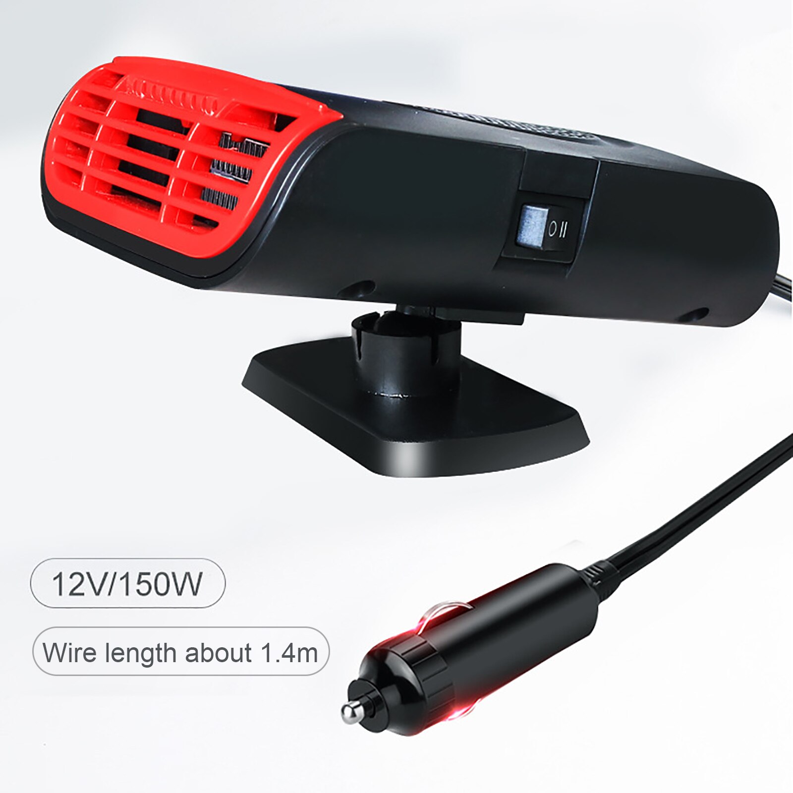 12V 150W 2 in 1 Car Heater Defrost Auto Windshield Defogger 180 Degree Rotatable Car Heater Fast Heating Cooling Fan