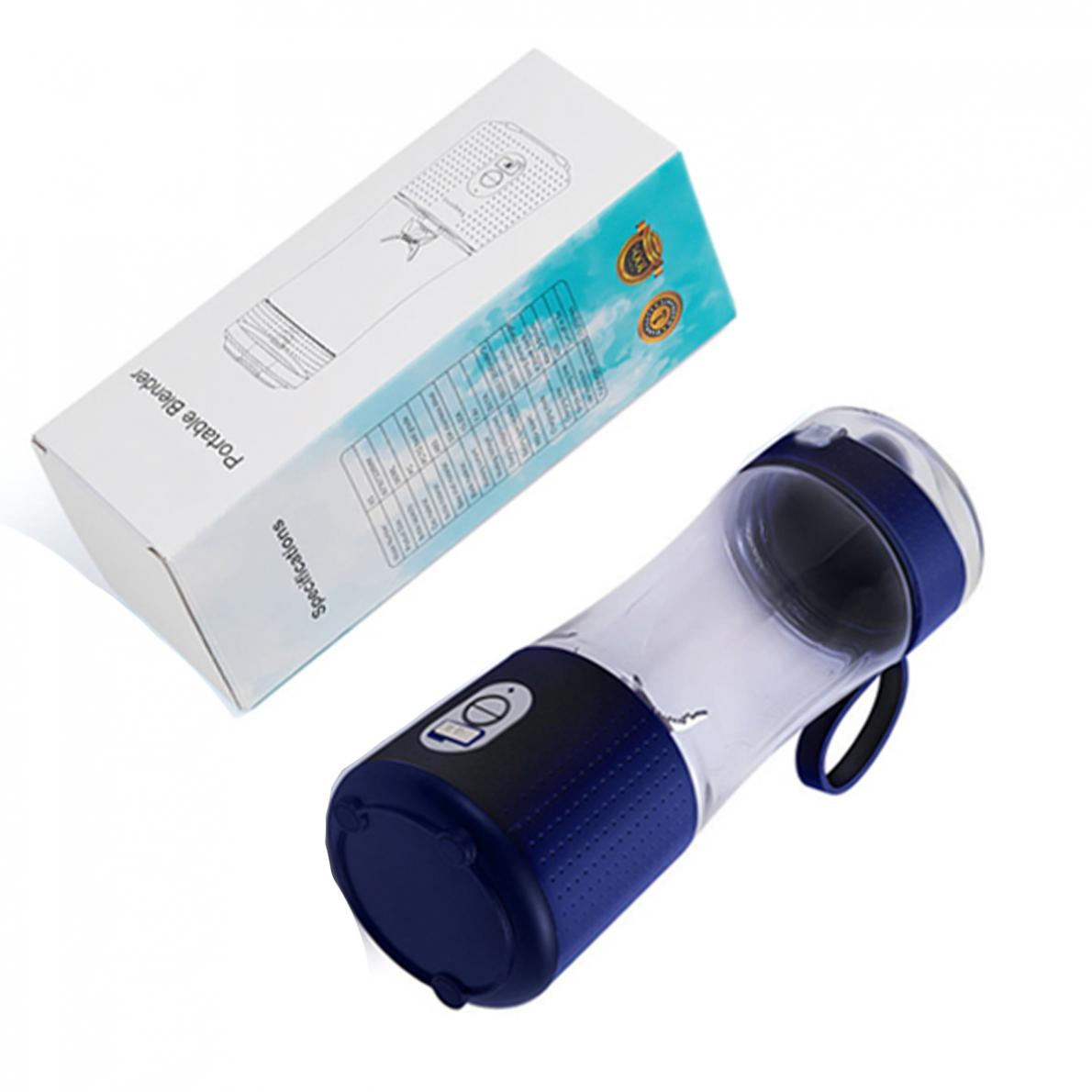 Blender, draagbare fruitmixer, 600 ml, mini-blender USB voor