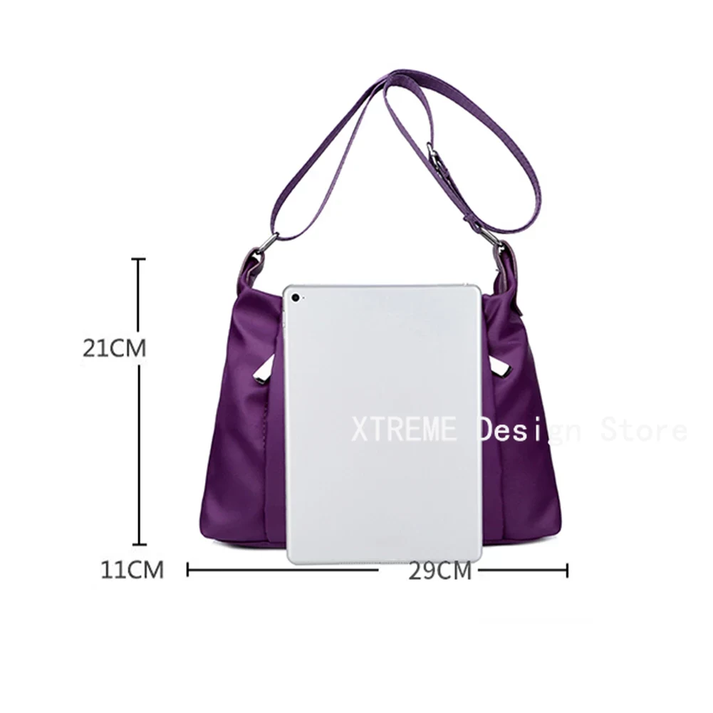 Nylon Dames Schoudertassen Vrouwelijke Handtas Grote Capaciteit Rits Crossbody Tas voor dames