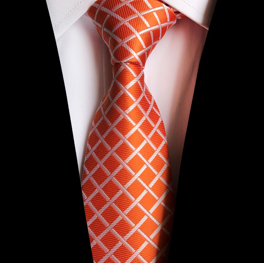 GUSLESON Neue Jacquard Woven Silk Krawatte für Männer Business Gravatas Normalen Plaid Krawatte Anzug Hochzeit Krawatten Kleidung Zubehör: 12
