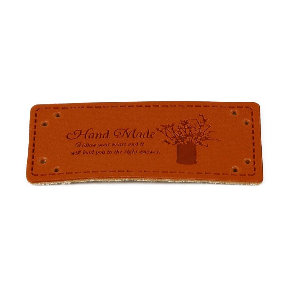 10 stuks letterpatroon pu-leren labels rechthoekig reliëflabel diy vlaglabels voor kleding, schoenen, tassen, kleding, naaiaccessoires: Stijl 05