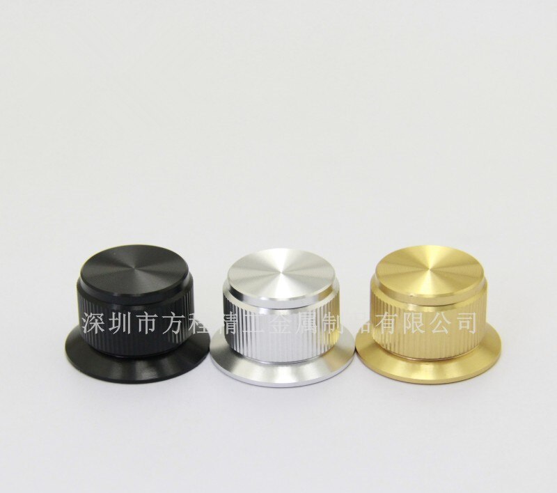 4pcs aluminum plastic knob potentiometer knob 24*14.5*6mm potentiometer cap Volume knob switch cap Encoder amplifier