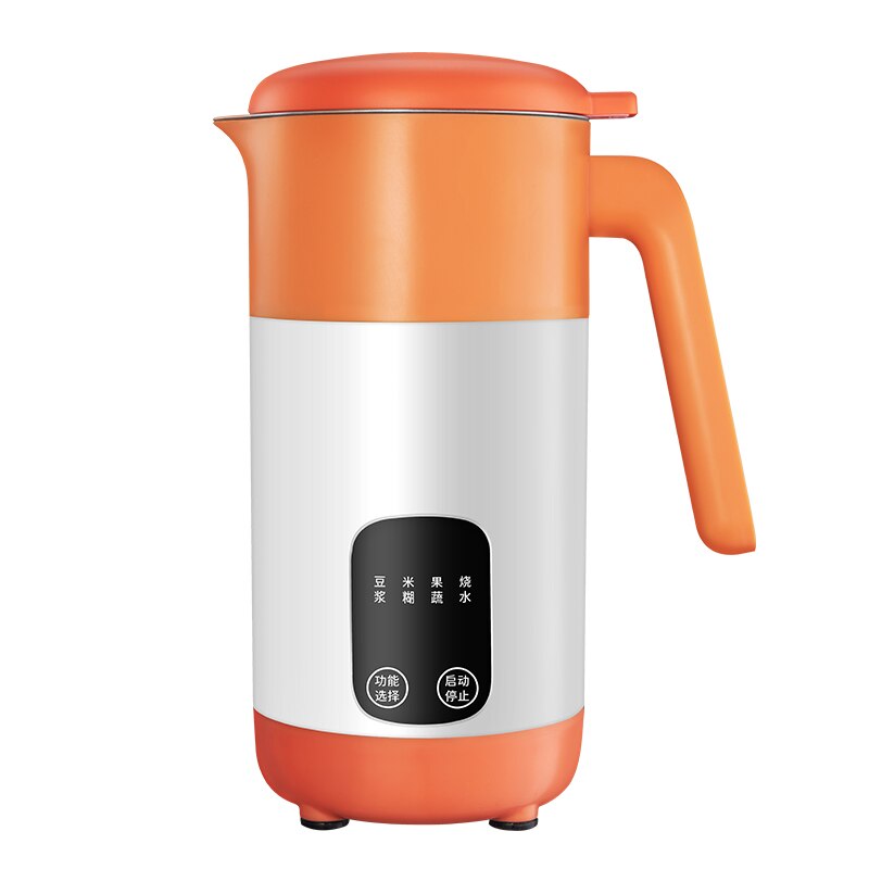 220V Protable Soybean Milk Machine Cytoderm Breaking Maker Multi-function Cooking Machine Filter-free Automatic heating Soy milk: White / AU