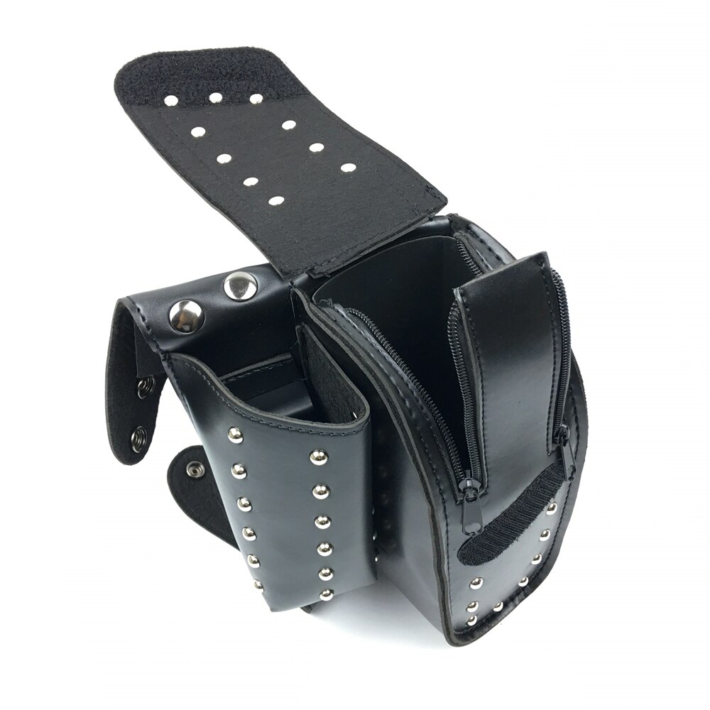 Zwarte crash bar tas + waterfleshouder voor harley touring electra road street glide flh fltr flhr met zadeltasbeschermer