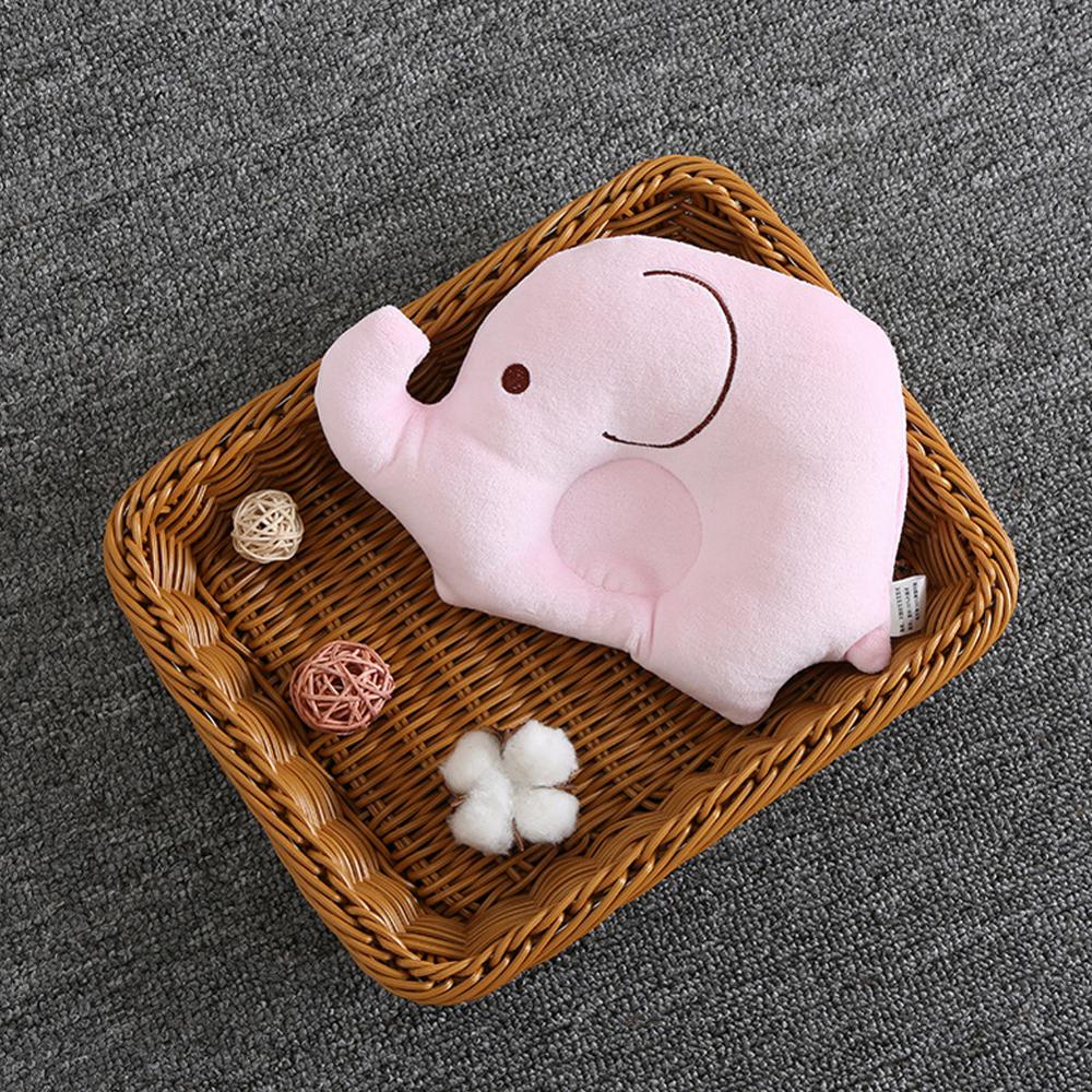 Cojín de protección para la cabeza del bebé del elefante lindo Anti-rollover cojín de protección para la cabeza del bebé posicionador de cabeza almohada de Enfermería del bebé