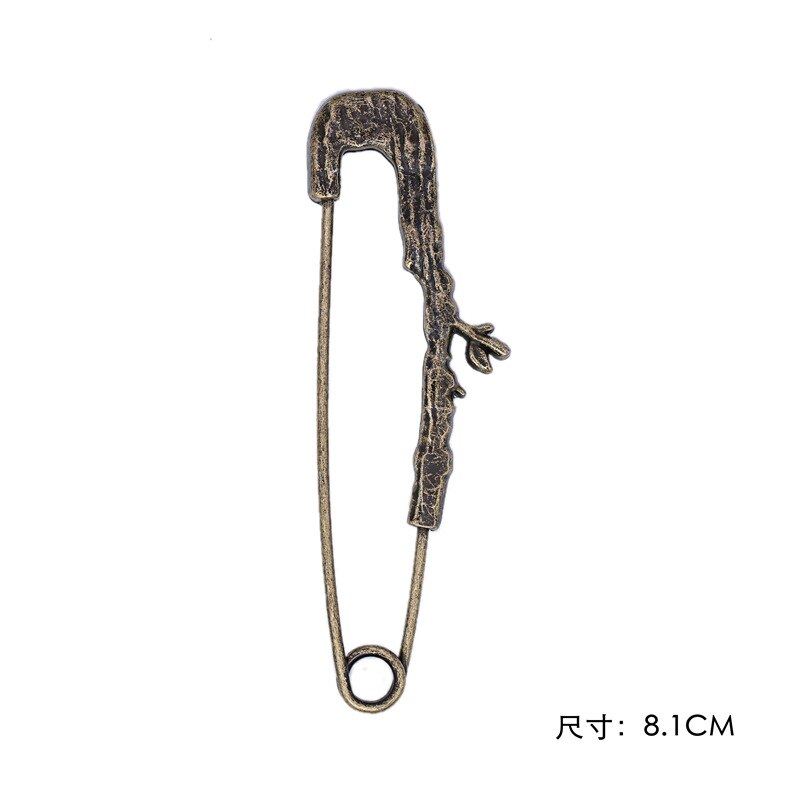 retro-broschen mit zweig- und blättermotiven, mattierte anstecknadeln, Jahrgang-Strickjacke-Clips für damen, schalschnallen, anstecknadeln für herrenanzüge, taschen- und hutaccessoires: 6