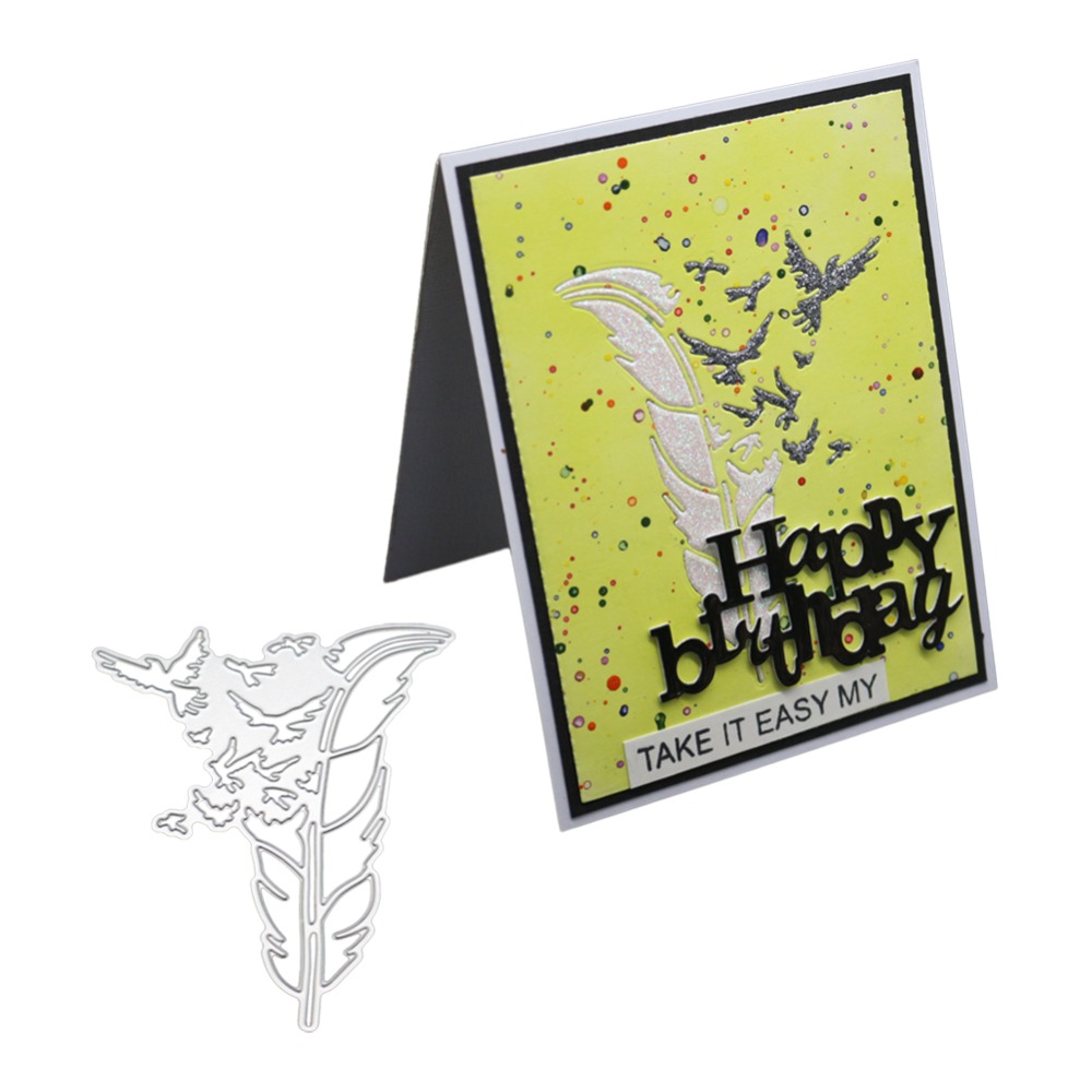 Eagle Feather Metal Cutting Dies Stencil For DIY Scrapbooking Card Making Embossing Craft Animals Stamps And Dies