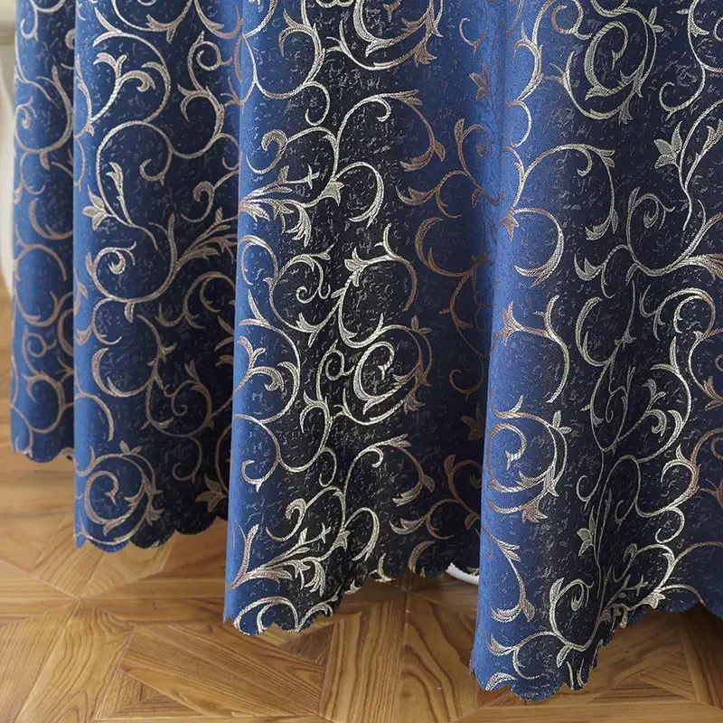 Nappe ronde vintage polyvalente, décoration de fête de mariage, couverture de table à manger à la maison, diamètre 160cm, 180cm, 200cm