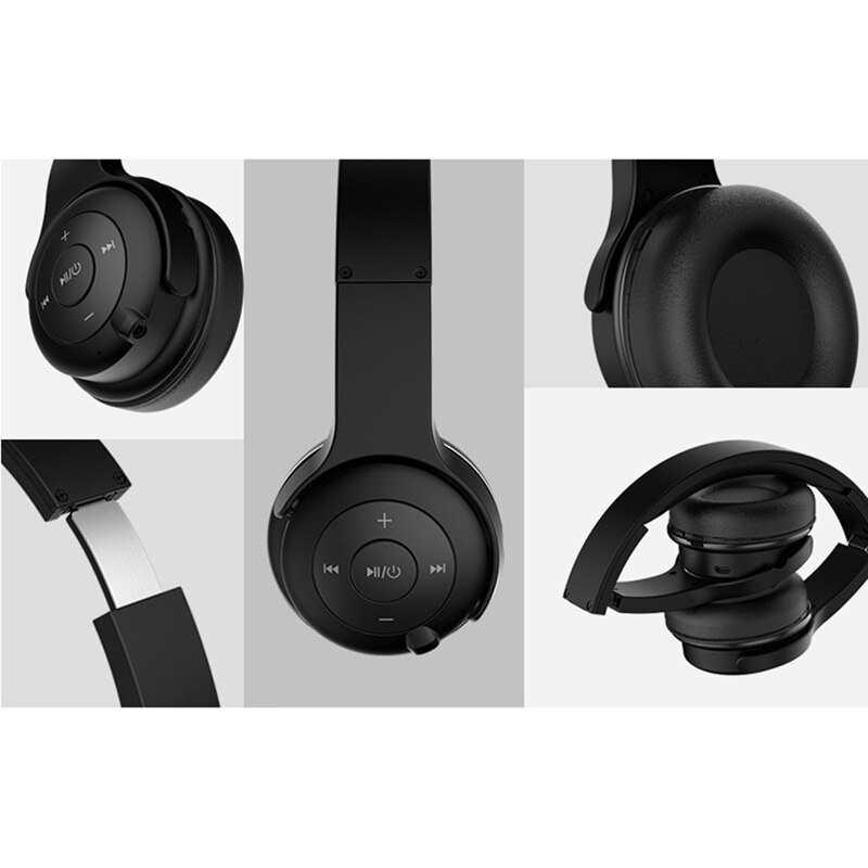 Head-Mounted Bluetooth Headset Stereo Headset 2-In-1 External Amplifier External Speaker Headphone