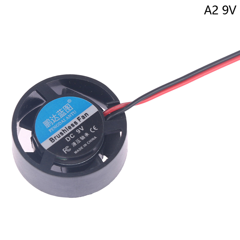 Wysokiej jakości zeszyt mikro wentylator chłodzący 25.5x10mm DC 5V/ 9V 12V 24V okrągły mini robić lampa doprowadziło grzejnik komputerowy nowy: Srebrny