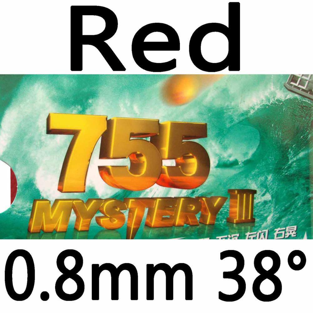 Original RITC Friendship 729 755 Mystery III long pips-out table tennis pingpong rubber with sponge: red 0.8mm H38