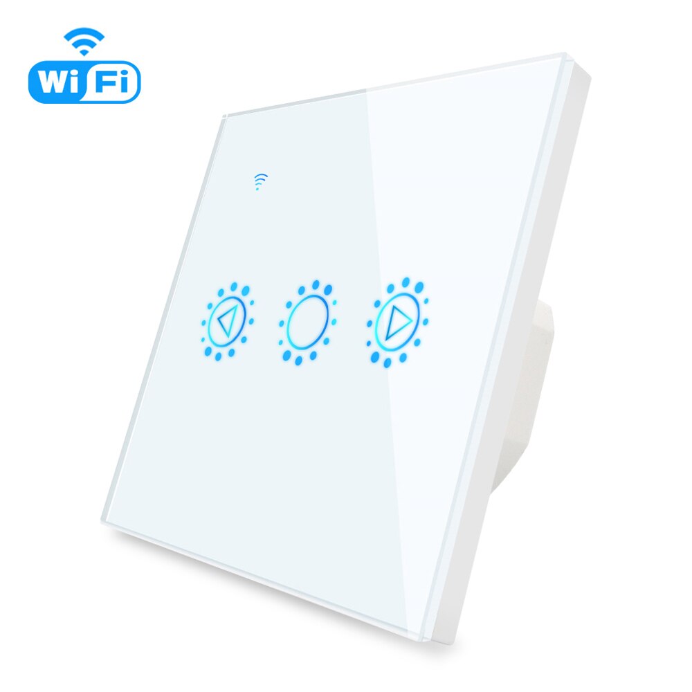 Tuya Smart Dimmer LED Touch Wifi Light Switch, Smart Bulb Dimmer Wall Switch EU/US with APP, Voice Remote for Alexa, Google Home: White EU Standard