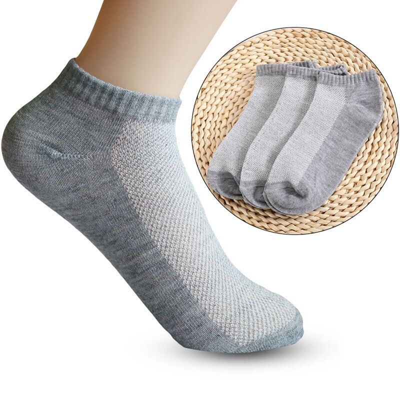 5 Paare Kurze Knöchel Socke lässig Atmungsaktive Sport Socken Herbst Frühling Laufschuhe Basketball Frauen Männer niedrig schneiden Sox Stiefel Socken: grau / 1 paar