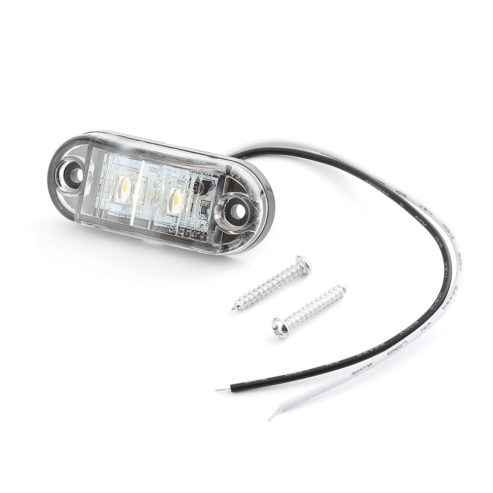 1 Piece LED Side Marker Car External Lights DC 12V 24V Auto Car Bus Truck Lorry Led Indicator Trailer Light Rear Side Lamp