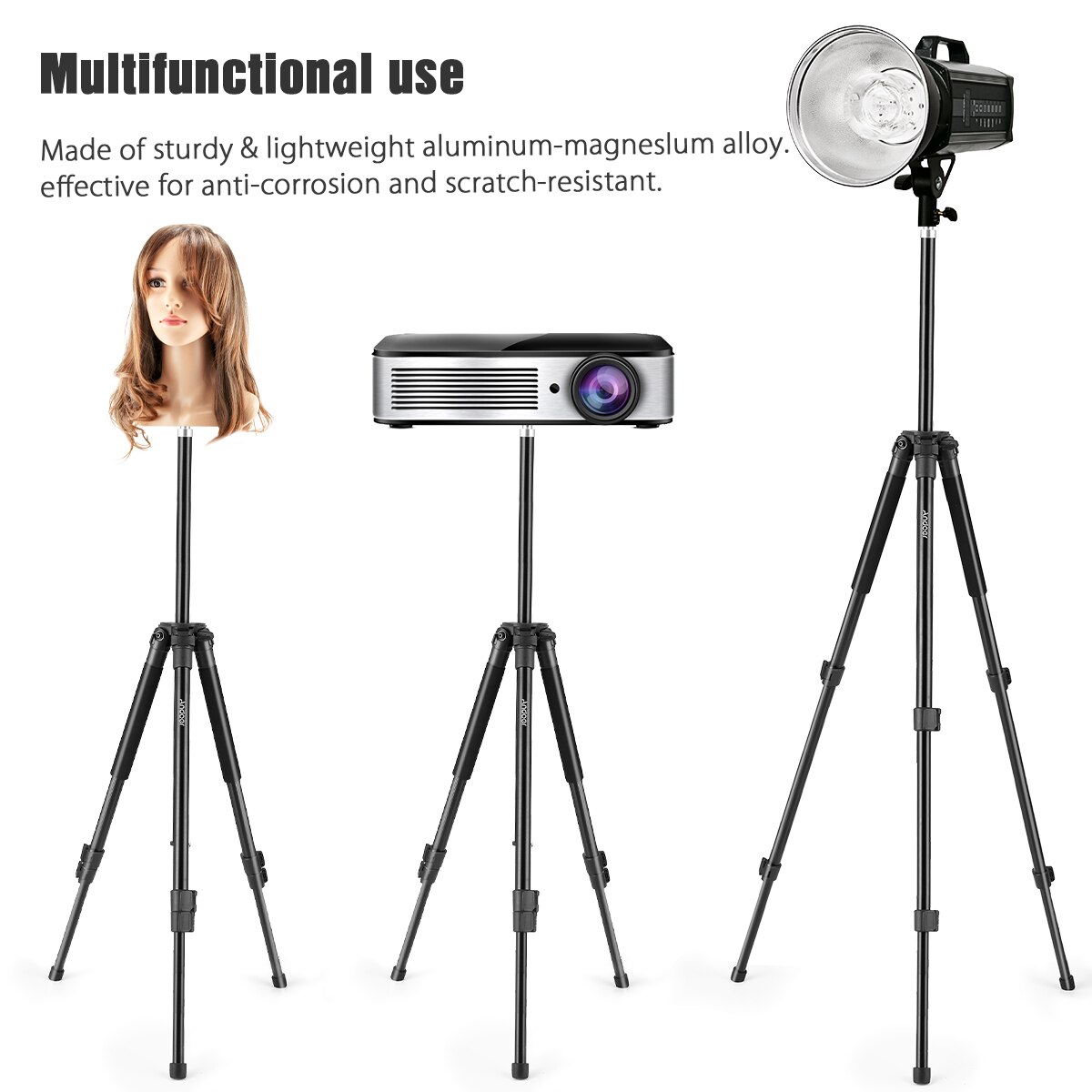 Andoer 10inch/26cm LED Ring Light Kit 3000K-6500K 3 Lighting Modes Dimmable USB Powered with 145cm Tripod Stand for phone