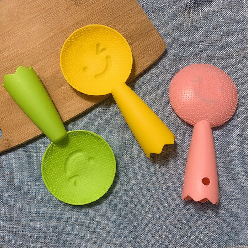 Household Rice Spoon Non-stick Rice Spoon Rice Cooker Spoon Can Stand Smiley Face Corn Fiber Rice Spoon Cute Kitchen