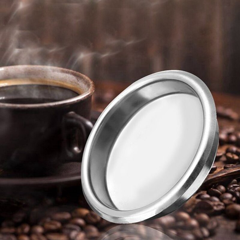 Semi-automatische Koffiezetapparaat Onderdelen Backwash Kom 58Mm Brouwen Hoofd Schoon Blind Kom Geen Gat Universele Filter Cup