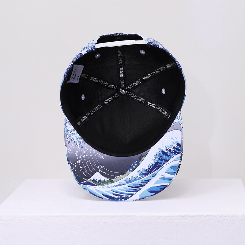 Ukiyo-E Style Caps 3D Printing Baseball Cap For Men Women Couple Hat Double Layer Bone Snapback