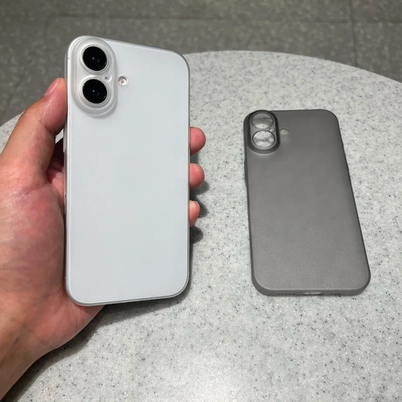 Luxe Ultra Dunne PP Case Voor iPhone 16 15 14 Plus 13 12 Mini 11 Pro X XR XS Max doorschijnend Helder Slanke Harde Schokbestendige Cover