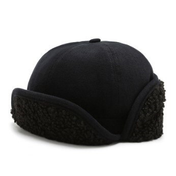 Novelty Winter Thermal Bomber Hats For Men Women ins Style Velvet Thicken Lamb Wool Biker Windproof Hat Earmuffs Cap Ski Cap: color-2
