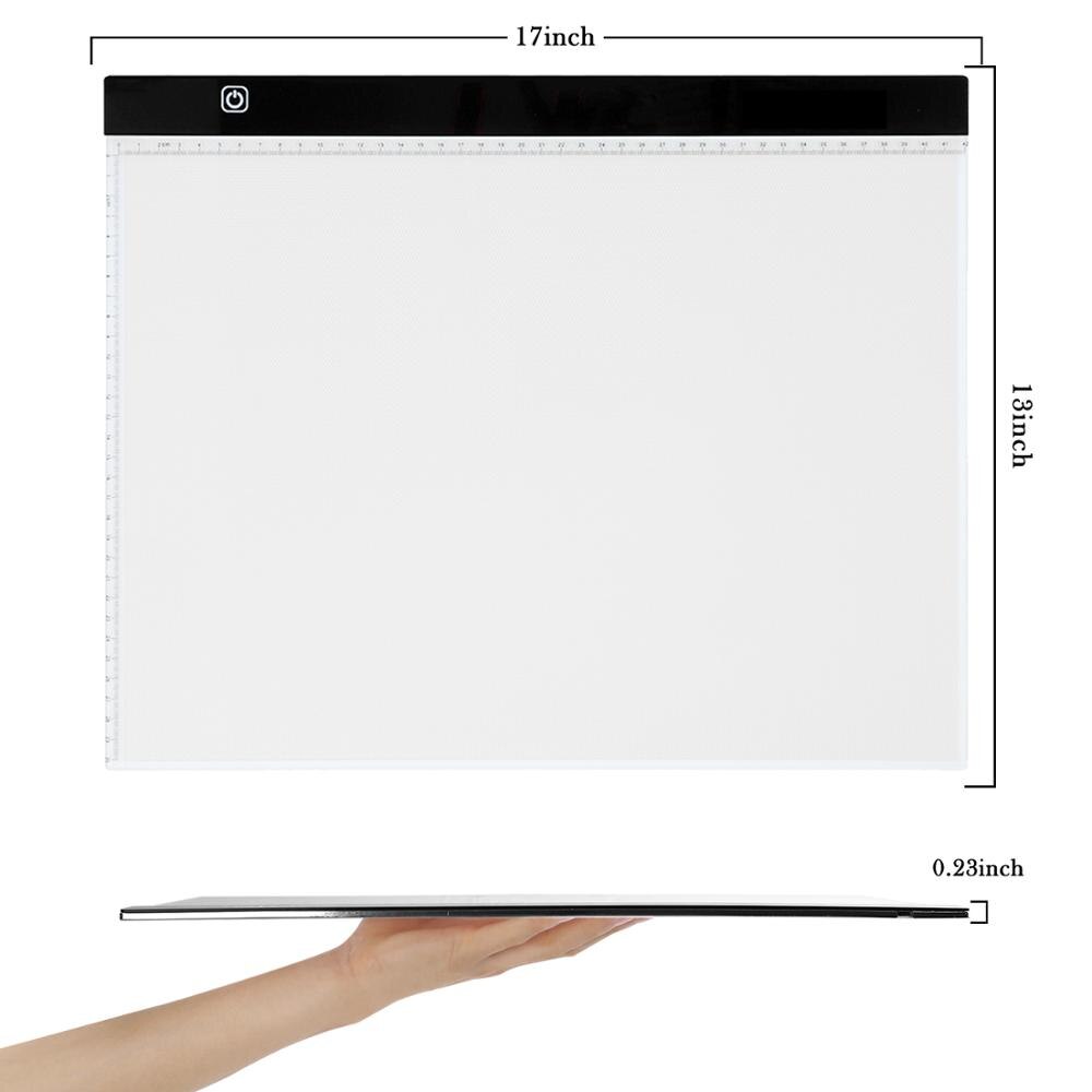 A3 Led Light Pad Tracing Light Box Met Draagtas, Stand, light-Up Tracing Pad Voor Kunstenaars Tekening Schetsen Animatie