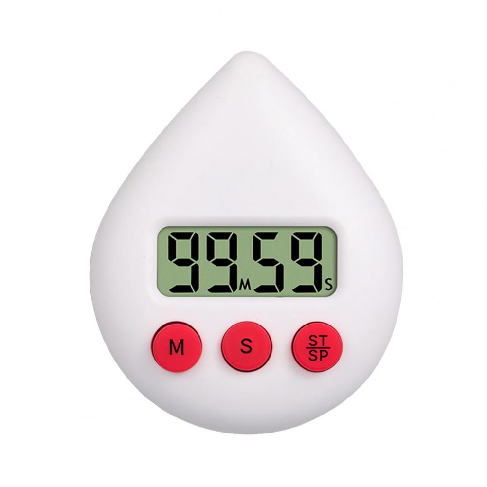 LCD Screen Electric Timer ABS kitchen timer Loud Sound Alarm Timer Electric Digital Timer Reminder temporizador таймер кухонный: White