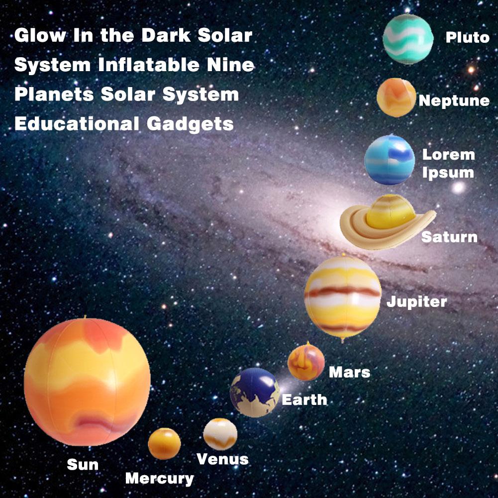 10 Stuks/set Zonnestelsel Onderwijs Model Ballonnen Charm Simulatie Negen Planeten In Zonnestelsel Kinderen Opblazen Opblaasbare Speelgoed