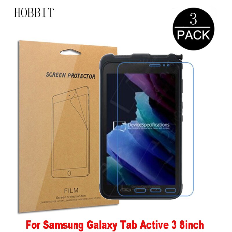 3Pcs PET Film Für Samsung Galaxy Tab S6 Lite 10.4 "P610 P615 SM-P610 SM-P615 Tablet Screen Protector Nano explosion-proof Film: Tab Active 3 8inch