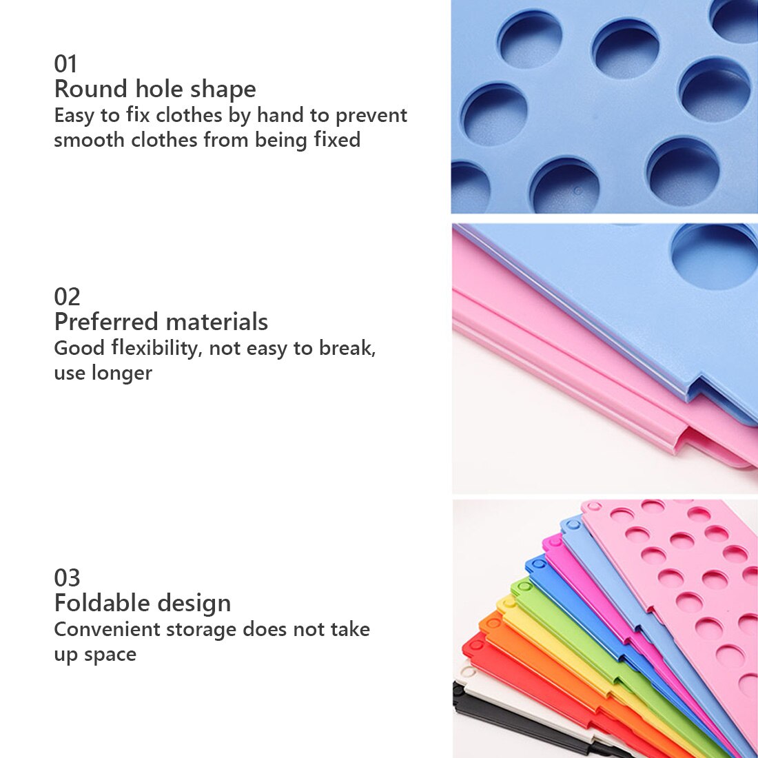 Child/Adult Quick Folding Board Shirt T-shirt Storage Plastic Material Safe and Non-toxic Simple Operation