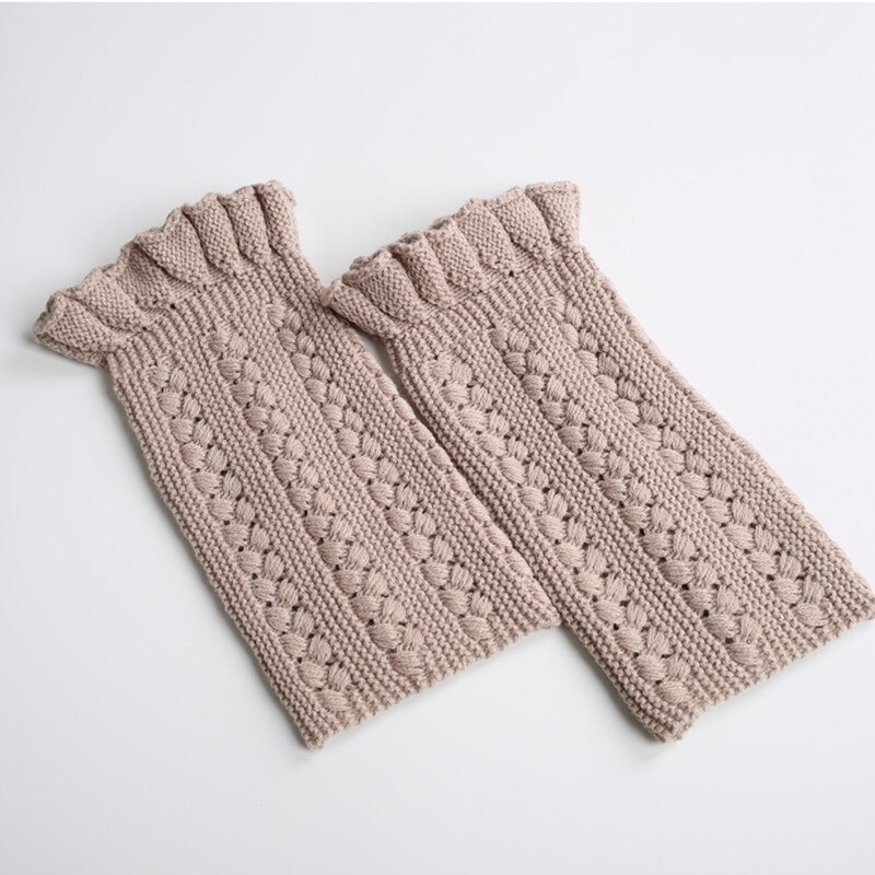 Women Knit Leg Warmers Ladies Bud Boot Cuffs Boots socks Boot Cuffs Gaiters Toppers Beenwarmers Warm Legwarmers: Beige