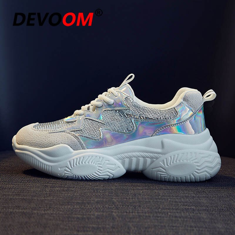 Neue Laufschuhe Für Frauen Atmungsaktive Mesh Korb Femme Turnschuhe Frauen Schuh Komfortable Chaussure Femme Sport Schuhe Frau: Silber / 7.5