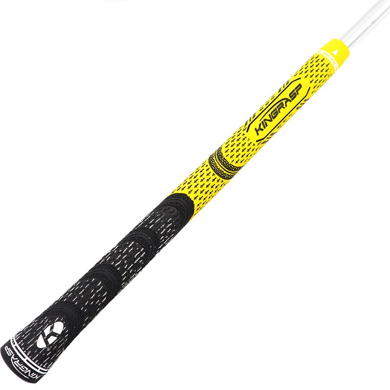 KINGRASP Golf Rubber Grip Ironwood Handle 9 colors for your choice of standard specifications for men/women: yellow-standard