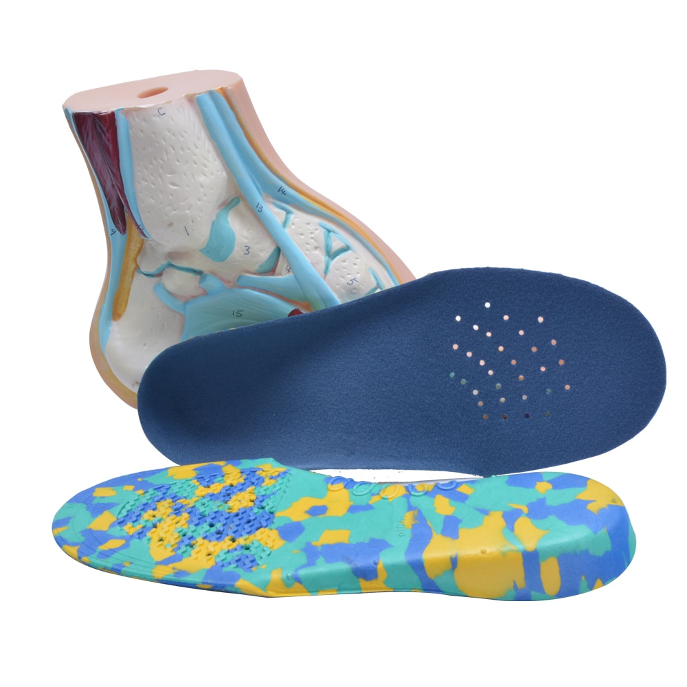 Semelles orthopédiques 3D à talon profond pieds plats pour enfants et enfants semelle de soutien de l'arc pour O/x-legs chaussures orthopédiques soin des pieds