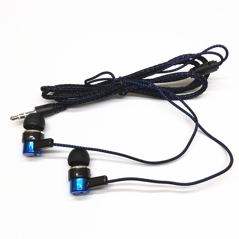 3,5 mm bez mikrofonu 10 szt. Plecione słuchawki przewodowe Subwoofer Douszny zestaw słuchawkowy do telefonów MP3 MP4 Prezent