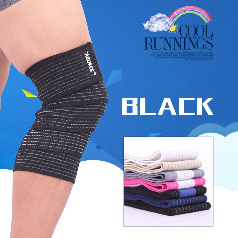 1pc elastiska bandage kompression knästöd sportrem knäskyddsband ankel ben armbåge handled vadstöd säkerhet 120cm
