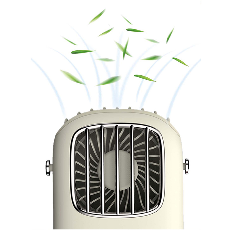 USB Portable Fan, wireless hanging neck fan, compact and convenient air cooler