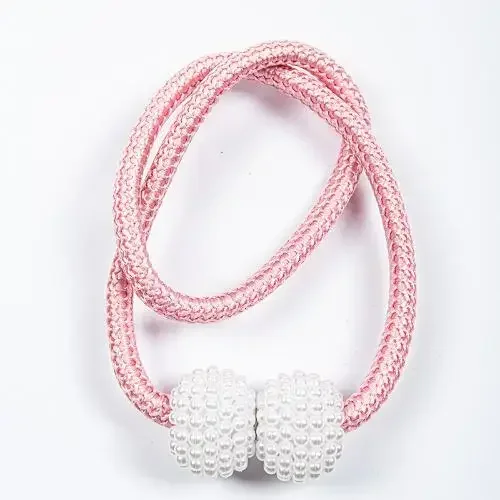 Parel magnetische gordijnclip gesp gordijnhouders haak hangende bal magnetische tiebacks huisgordijnaccessoires: Bordeaux / 55-90cm