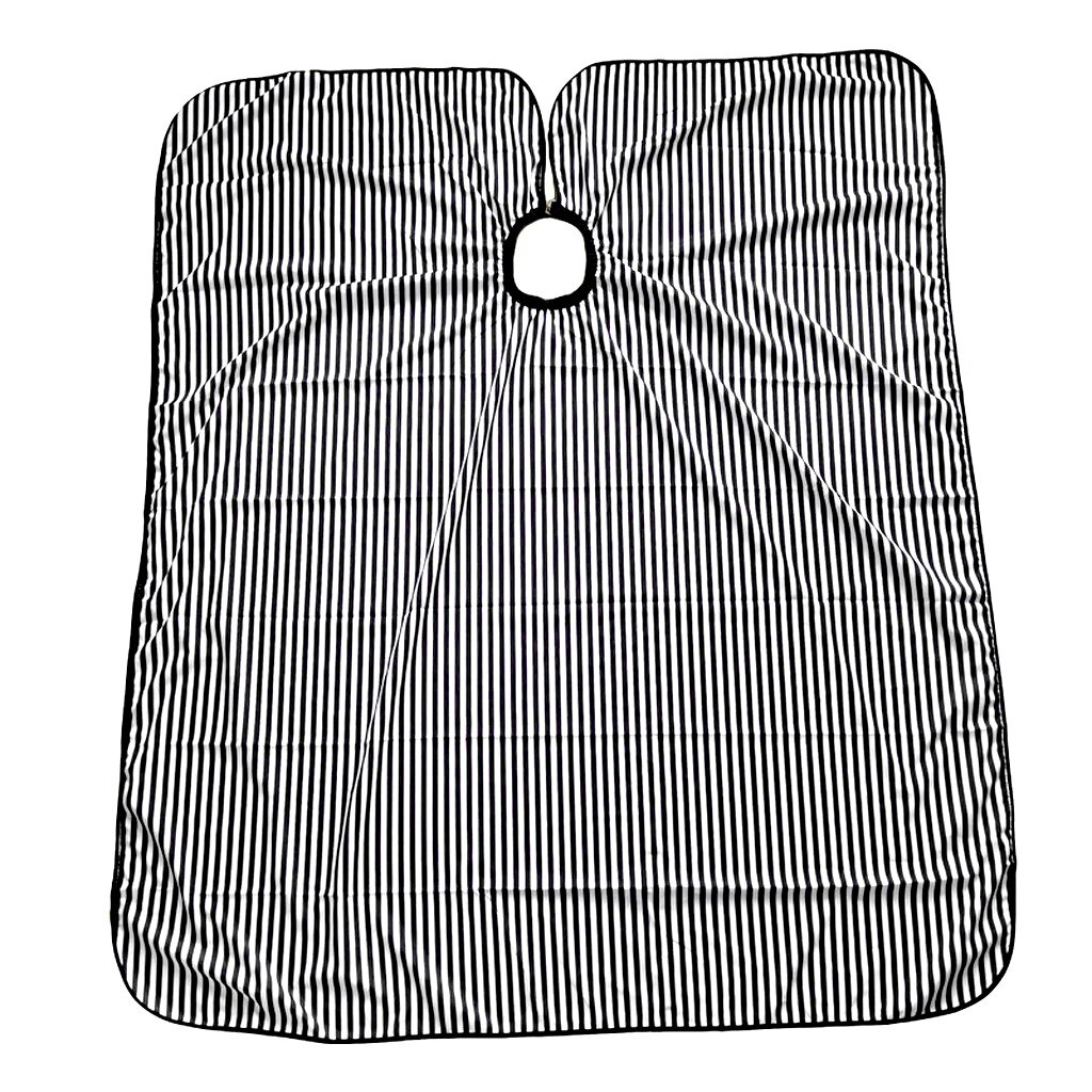 Verstelbare Zwarte En Witte Streep Snijden/Kappers Cape Kapper Haar Hairdressing Gown Kappers Haar Knippen Gown Kapper