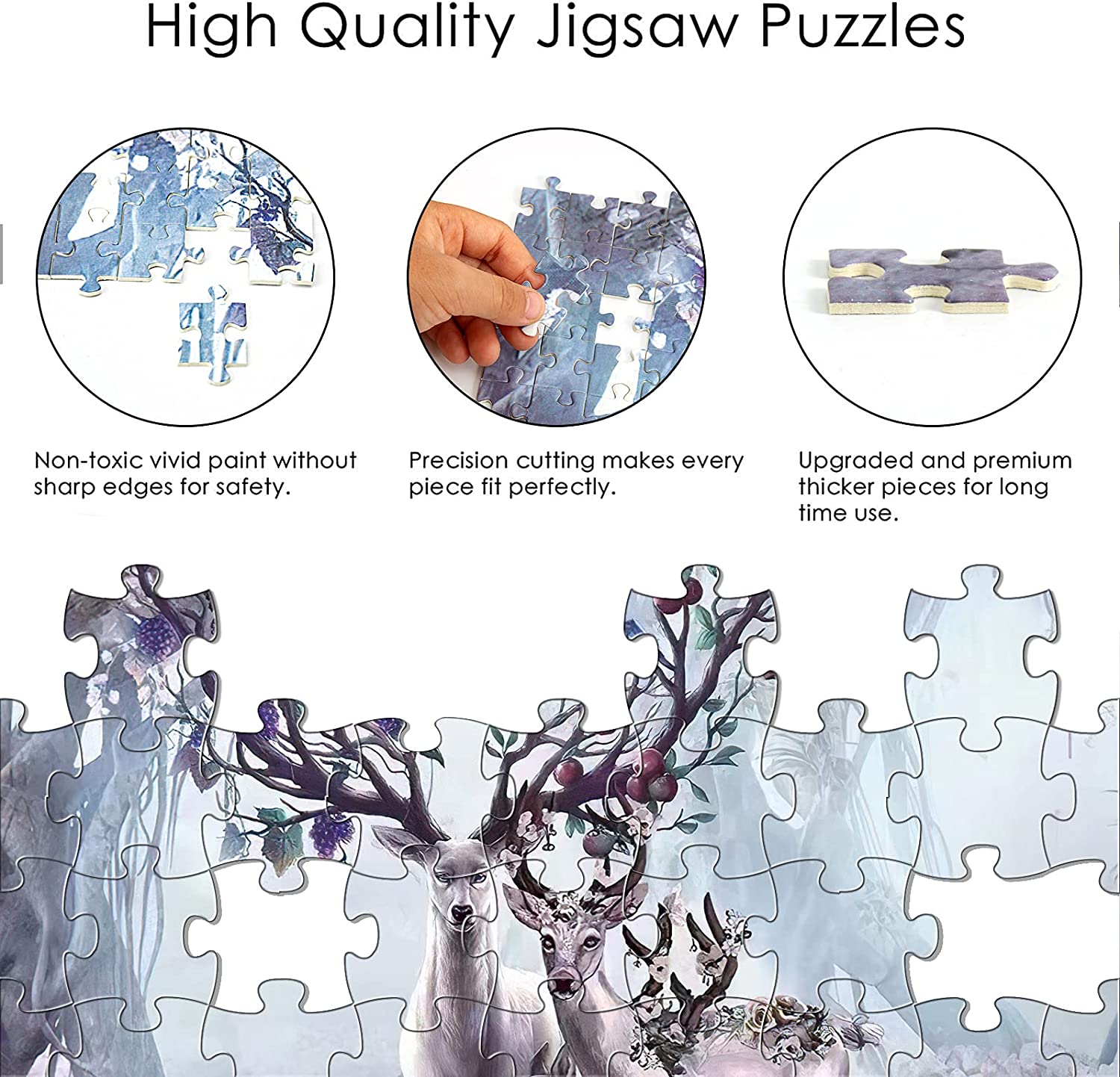 1000 Piece Jigsaw Puzzles for Adults, 1000 Piece Family Activity Jigsaw Puzzle Decompression Puzzle Toys(70.1 X 50 Cm)