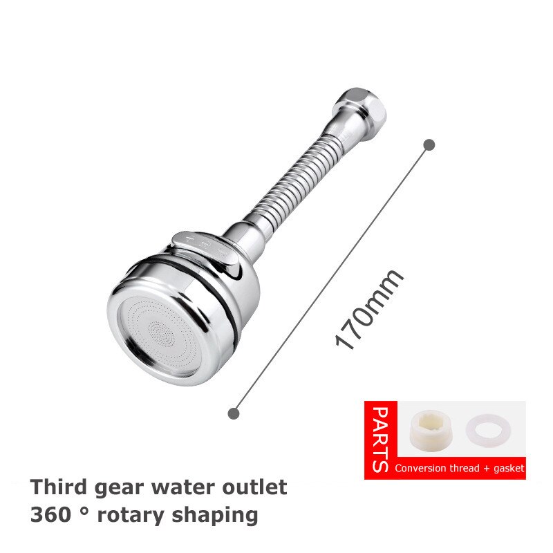 Universal Filter Tap Universal Splash Filter Faucet Sprayer Diffuser Water Splash Three-Speed Adjustable Extend Kitchen Bubbler: T2