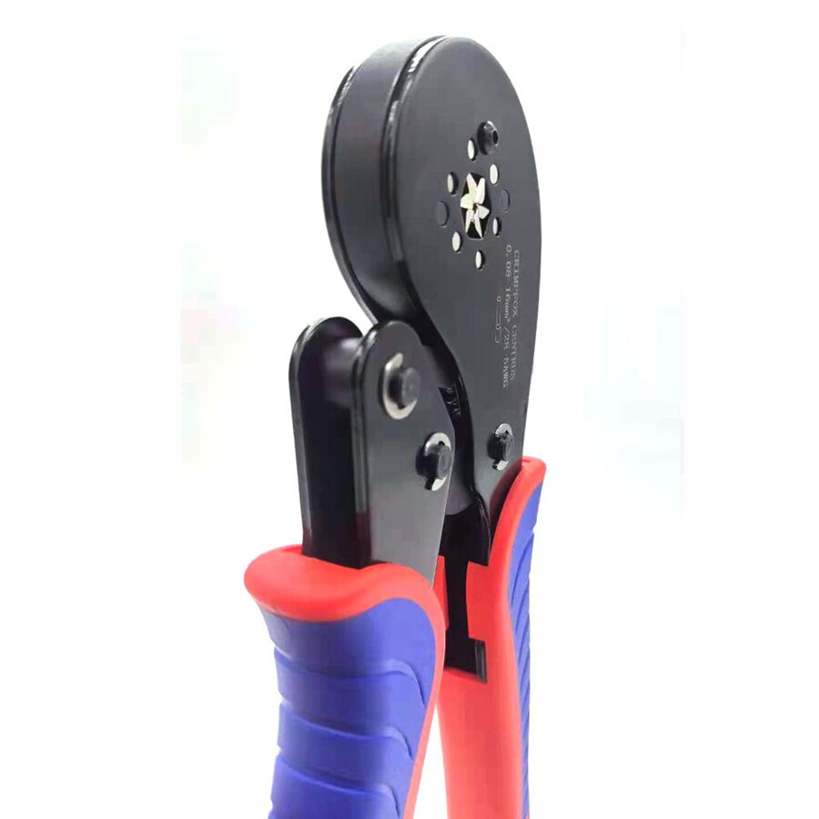 Hexagonal Ratchet Ferrule Crimping Tool Kit-Ferrule Crimper Plier 0.08-16mm² Wire Ferrules Crimp Wire Ends Terminal Connectors