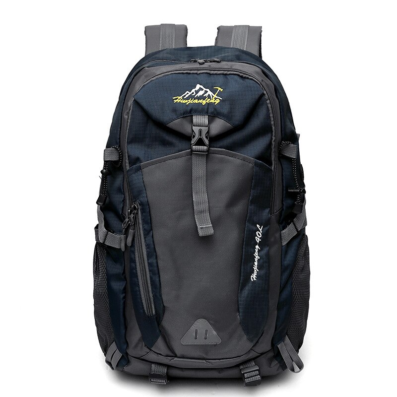 Waterproof Traveling Backpack Unisex Men's Sports Bag Pack Outdoor Mountaineering Hiking Climbing Camping Backpack For Male: Black