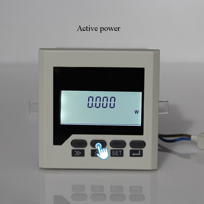 Single phase AC0-220V 0-5A 50-60Hz multifunction panel meter LCD display w kwh cos power energy multifunctional meter with RS485